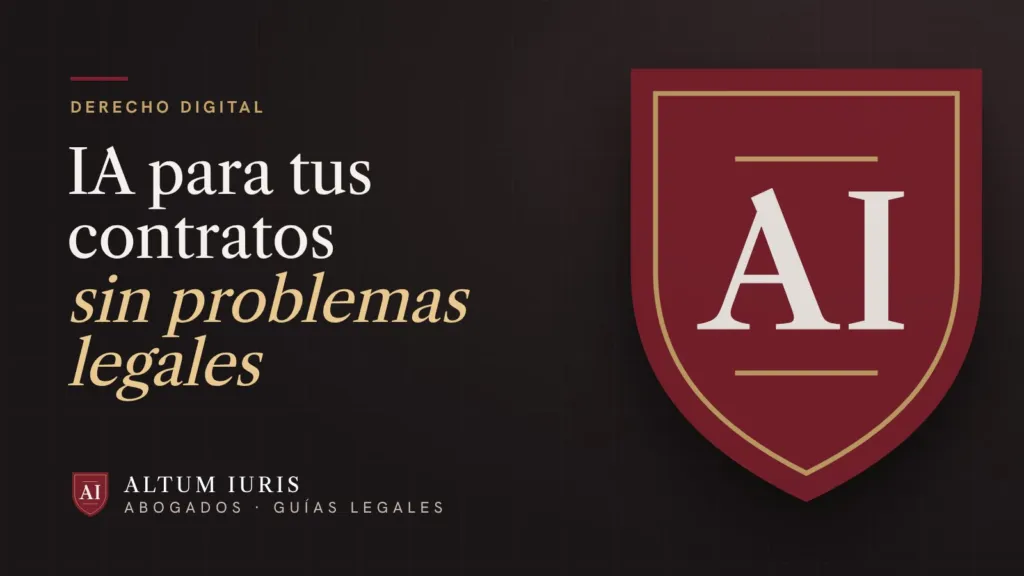 Inteligencia artificial y contratos: cómo usarla sin problemas legales