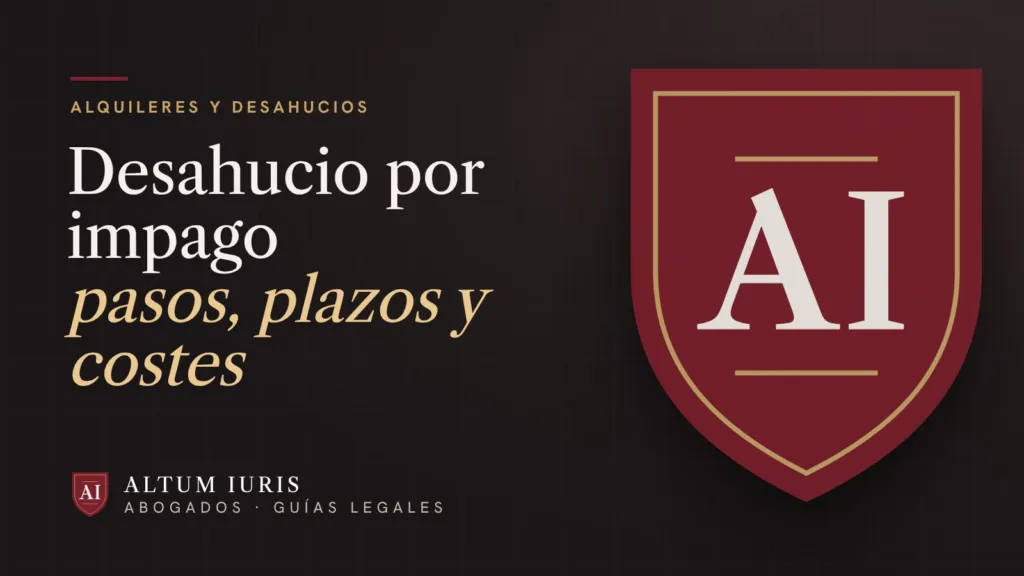 Desahucio por impago de alquiler: pasos, plazos, costes y requisitos